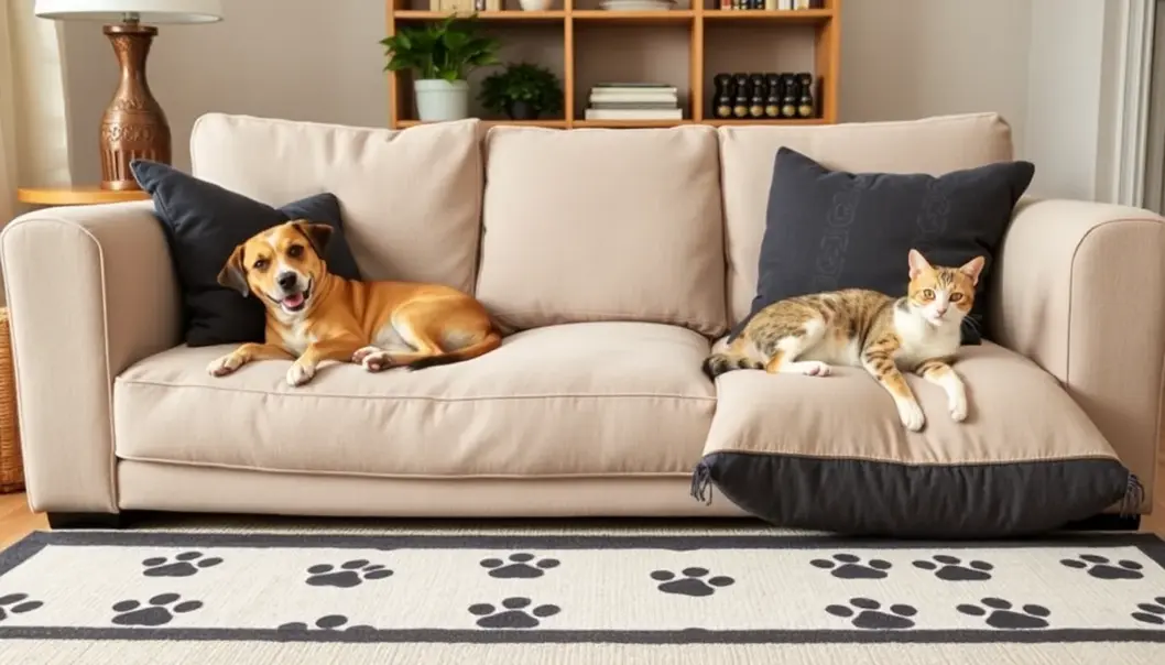 Microfiber and canvas are excellent choices for pet owners seeking durability and easy cleaning.