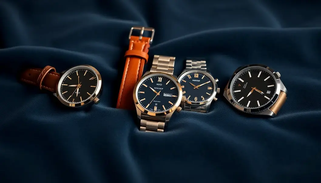 A curated selection of diverse stylish watches.